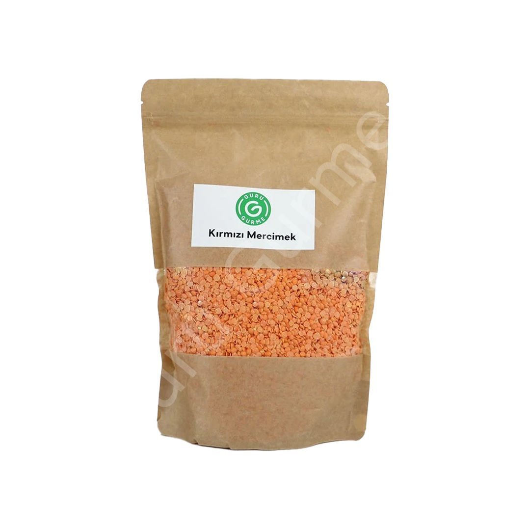 Guru Gurme Antep Kırmızı Pul Mercimek 1 Kg
