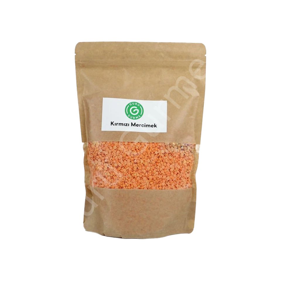 Guru Gurme Antep Kırmızı Pul Mercimek 1 Kg
