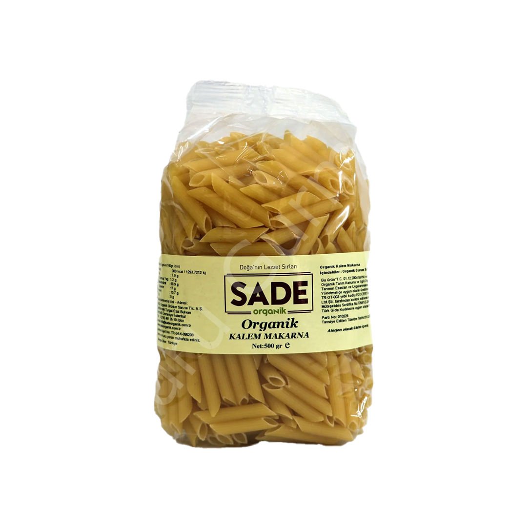 Sade Organik Kalem Makarna 500 Gr