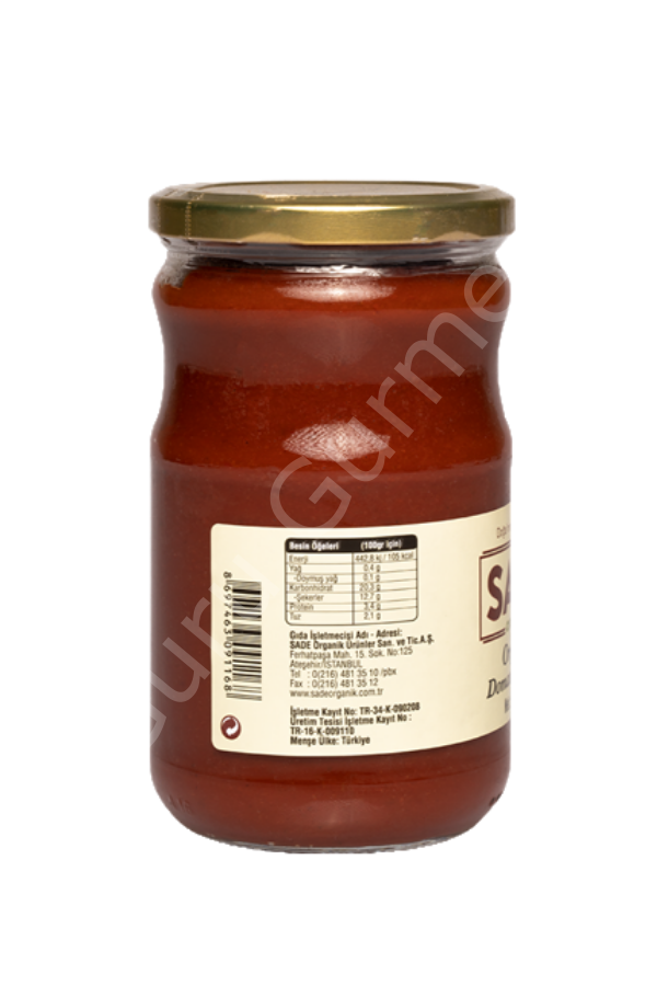 Sade Organik Domates Salçası 650 Gr