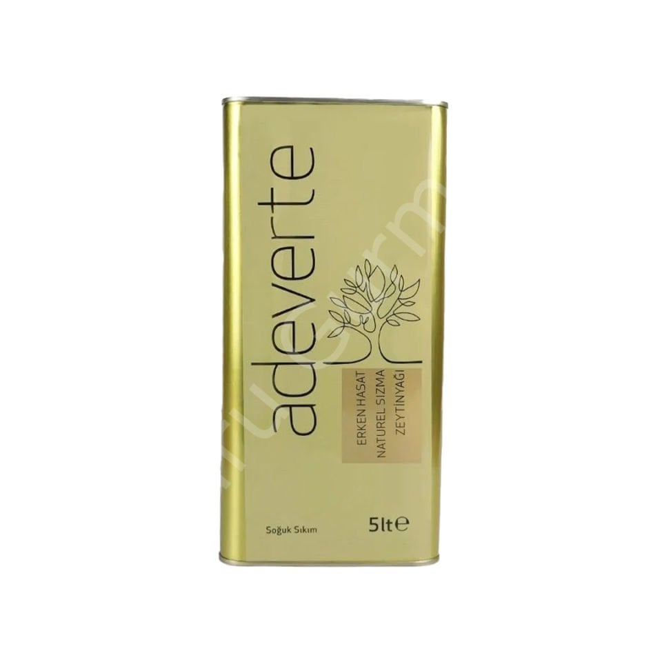 Adeverte Erken Hasat Soğuk Sıkım Zeytinyağı 5 Lt