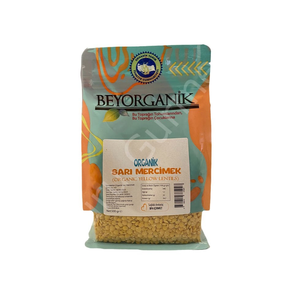 Beyorganik Organik Sarı Mercimek 500 gr