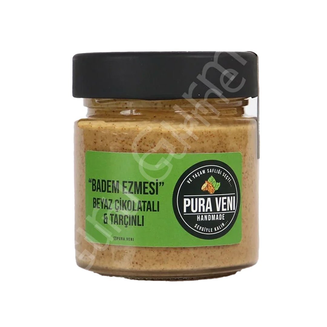 Pura Veni Beyaz Çikolatalı Tarçınlı Badem Ezmesi 210 Gr