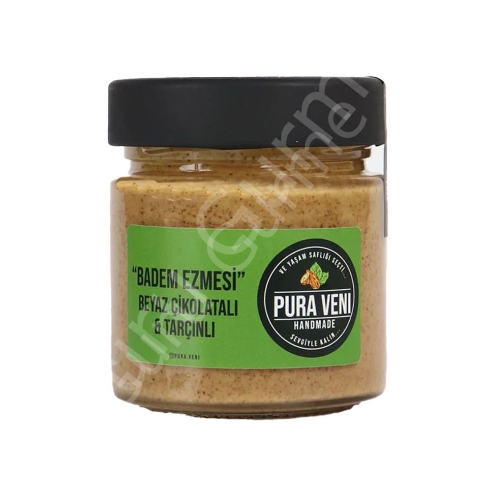 Pura Veni Beyaz Çikolatalı Tarçınlı Badem Ezmesi 210 Gr