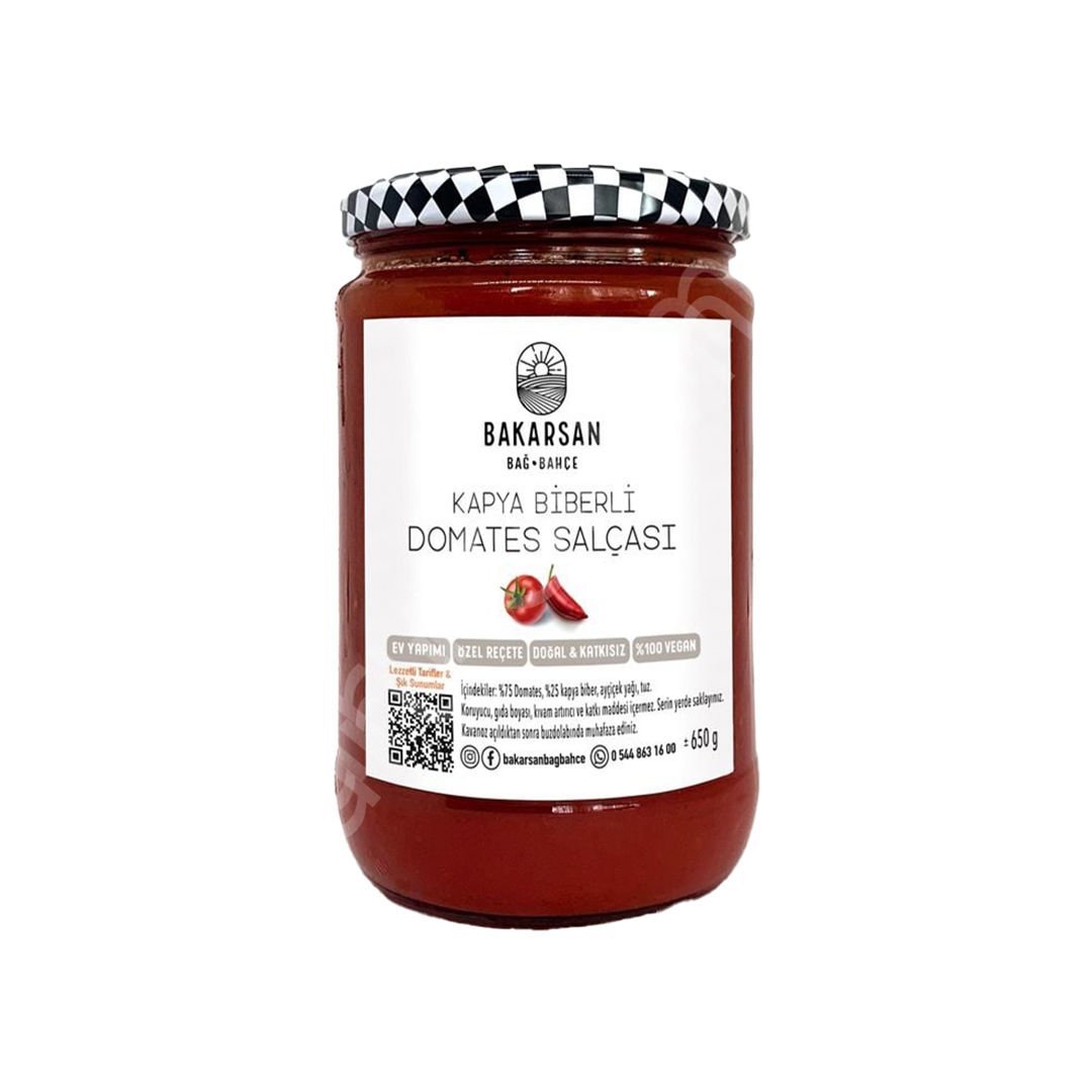 Bakarsan Bağ-Bahçe Kapya Biberli Domates Salçası 650 gr