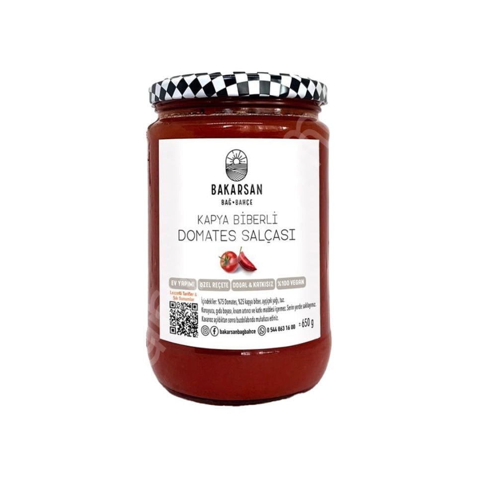Bakarsan Bağ-Bahçe Kapya Biberli Domates Salçası 650 gr