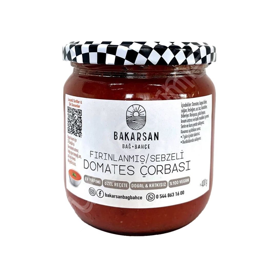 Bakarsan Bağ-Bahçe  Fırınlanmış/Sebzeli Domates Çorbası 400 gr