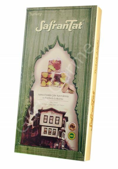 Safrantat Antep Fıstıklı Çifte Kavrulmuş Türk Lokumu 480 Gr.