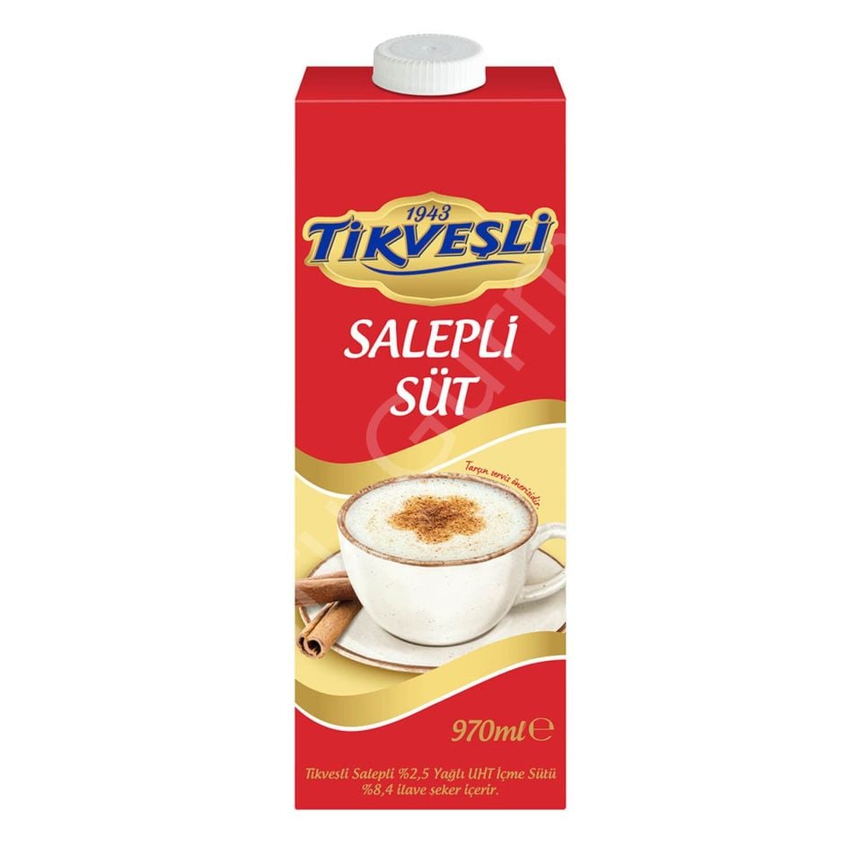 Tikveşli Hazır Salepli Süt 970 Ml