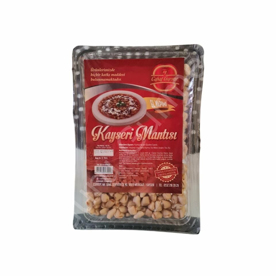 Cabat Gurme Kayseri El Mantısı 500 Gr