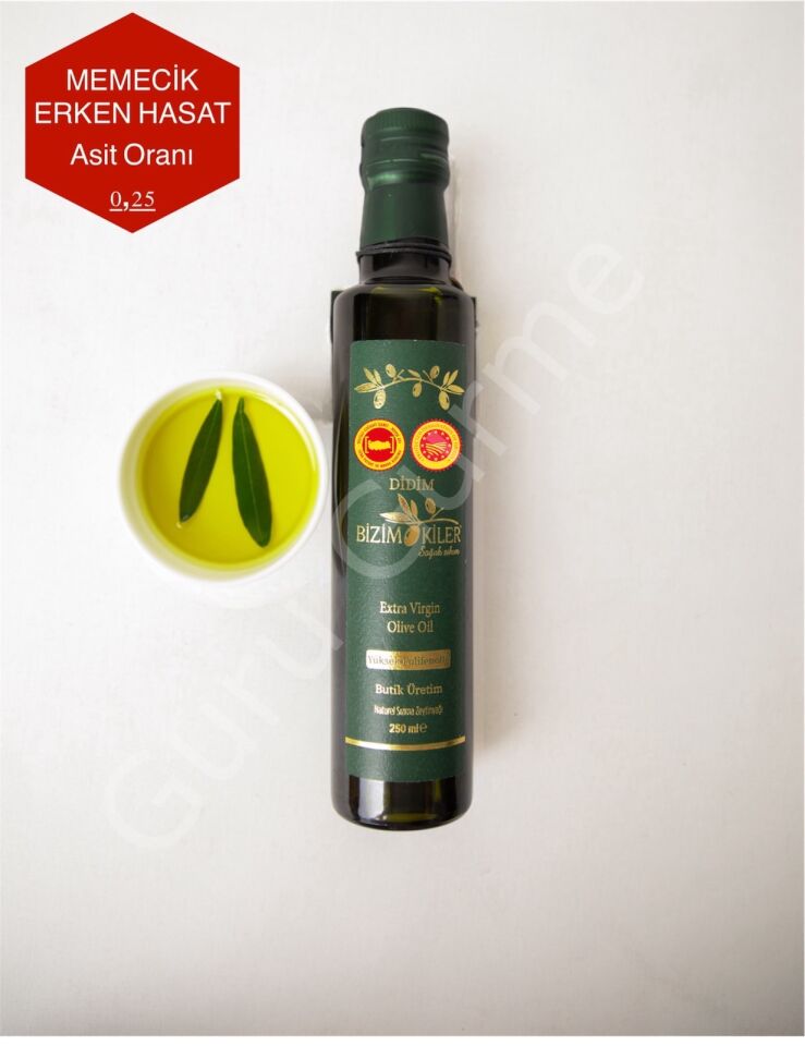 Yüksek Polifenollü Zeytinyağı 500+ polifenol 250ml  Coğrafi İşaretli