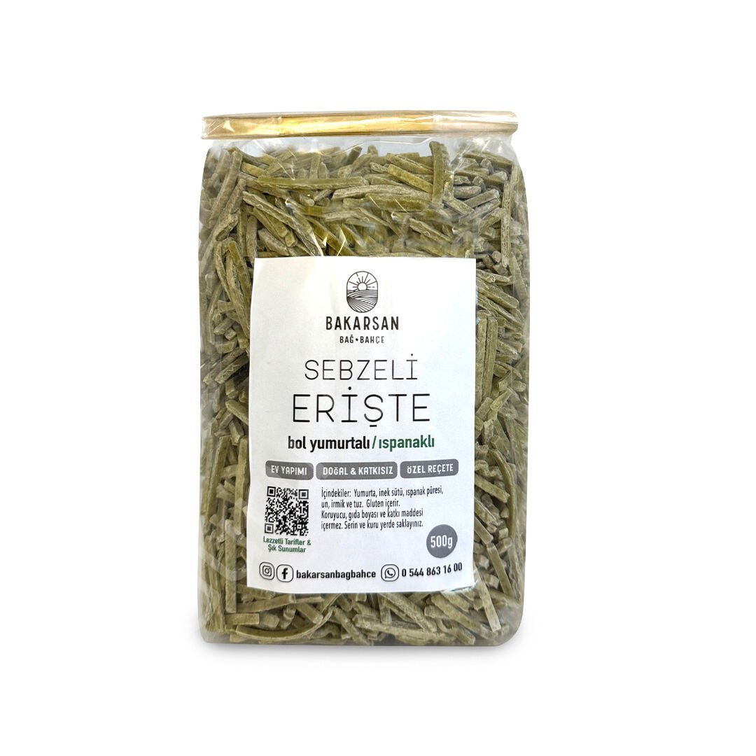 Bakarsan Bağ-Bahçe Ispanaklı Erişte