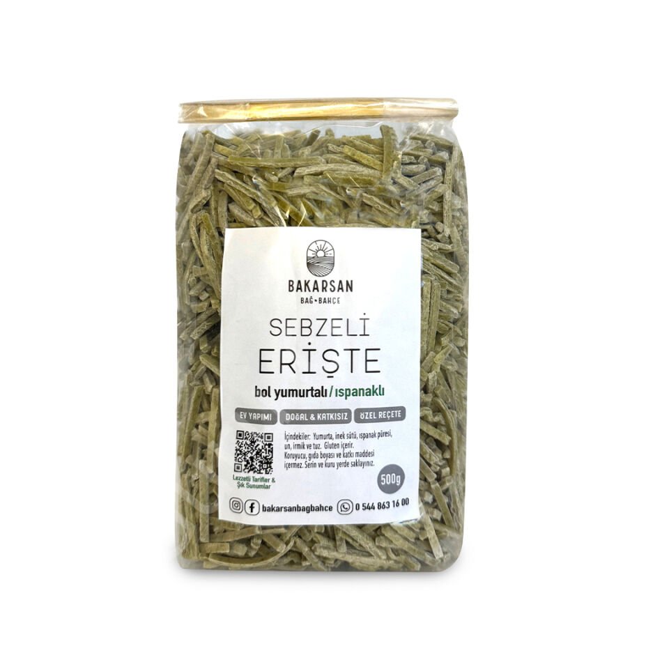 Bakarsan Bağ-Bahçe Ispanaklı Erişte